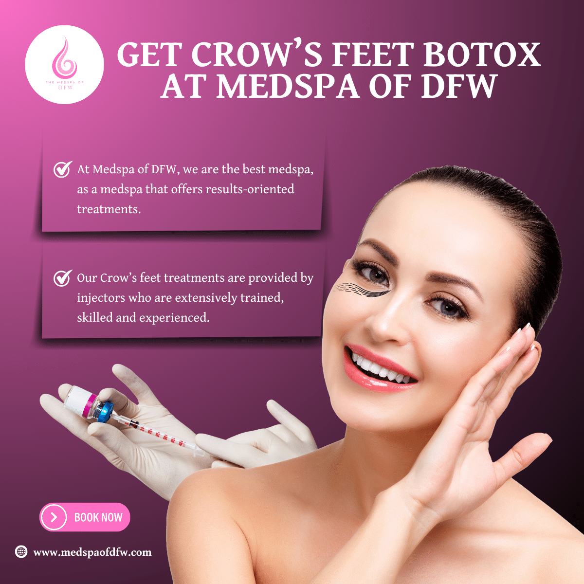 Get Crow’s Feet Botox at Medspa of DFW: Best Medspa in Southlake, TX